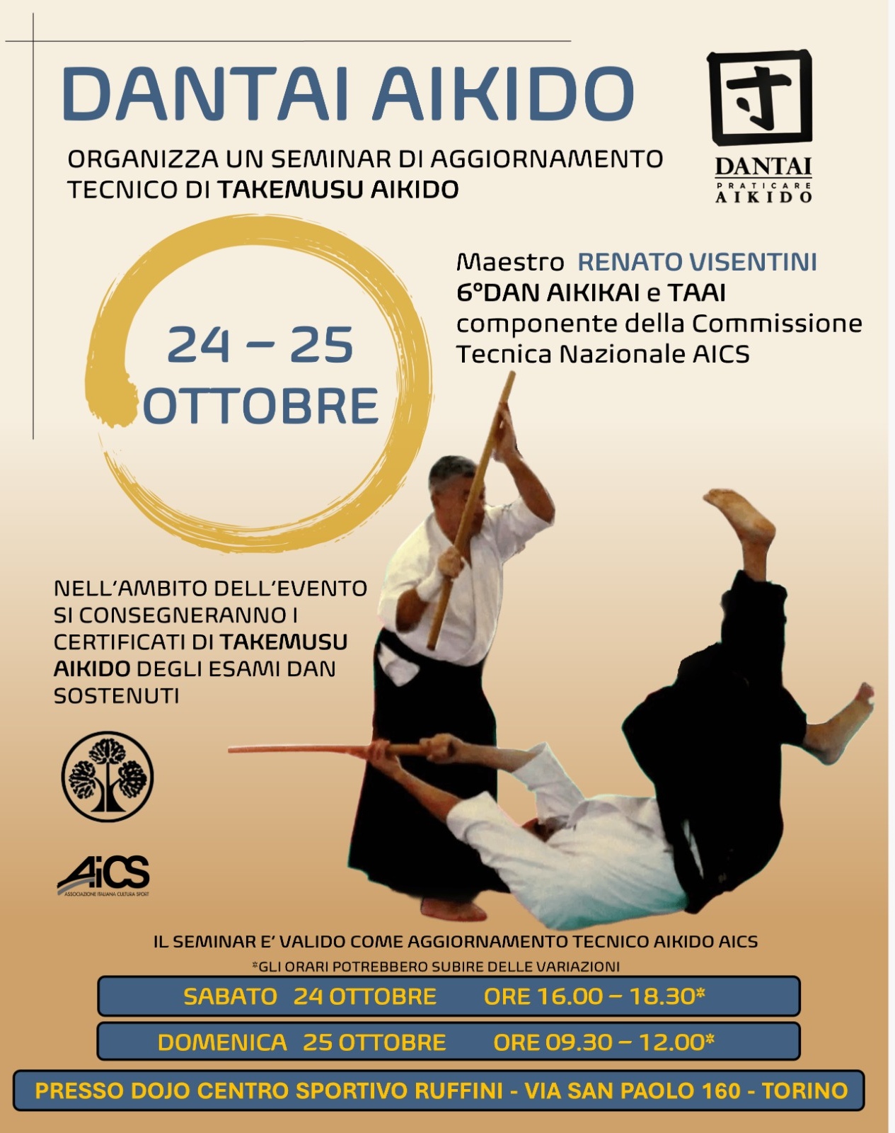 Evento dantai 24/25 ottobre